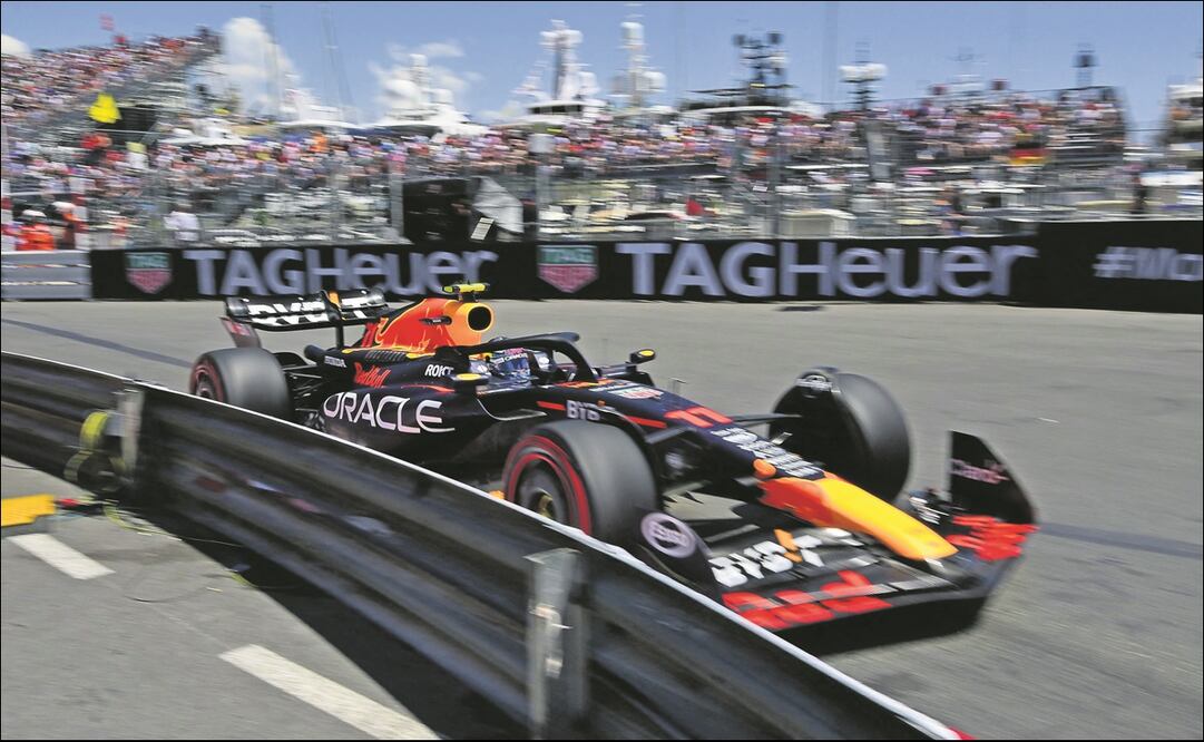 Checo Pérez en el Gran Premio de Mónaco 2023 - Foto: AFP