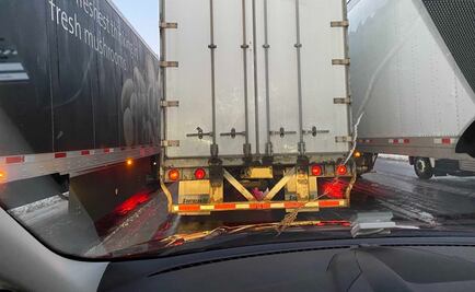 Senador de EU queda varado 27 horas en autopista por nevadas; sube fotos