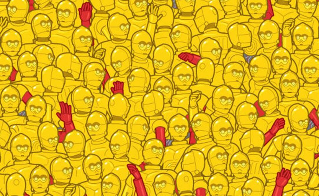 Se aprecia que un Oscar ha sido escondido entre un gran número de uno de los personajes más queridos de Star Wars. Foto: Mike Rogalski