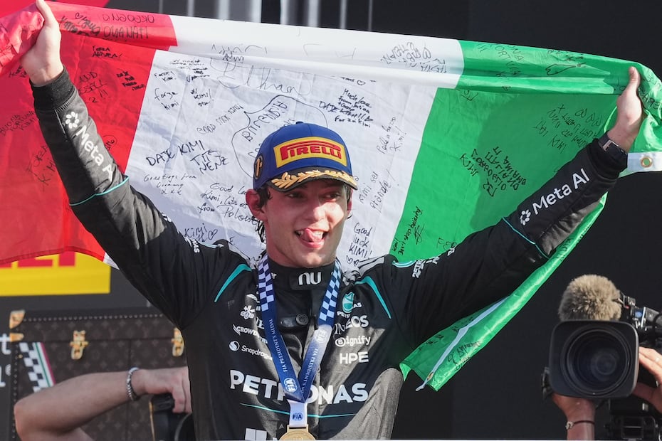 Kimi Antonelli, campeón del Gran Premio de Italia - Foto: AP