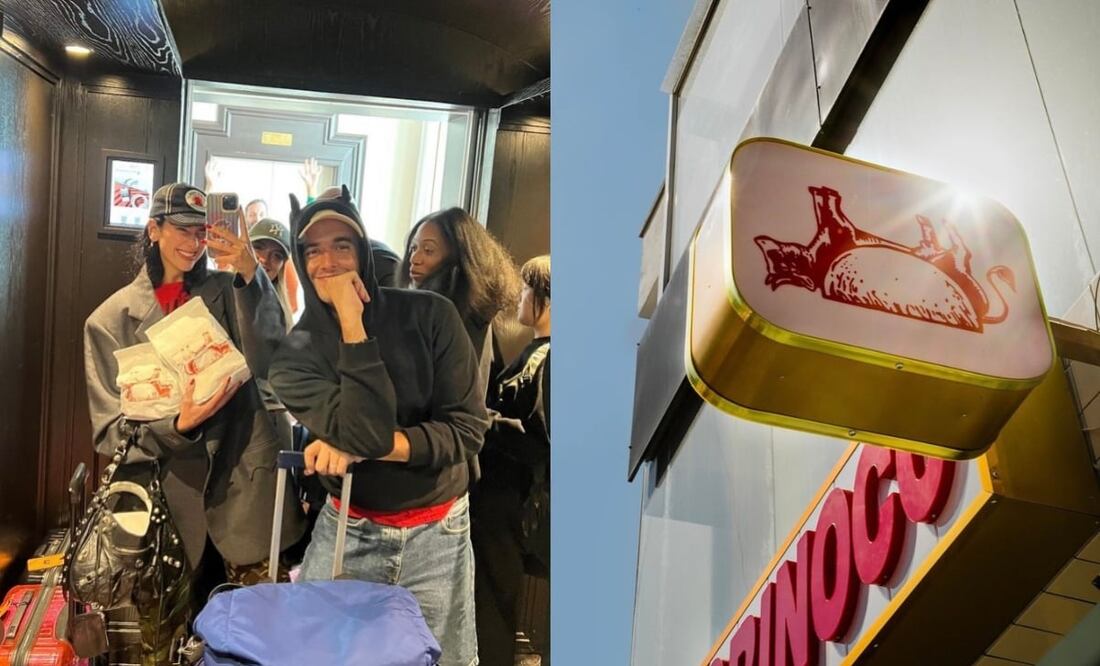 Dua Lipa no se fue de la CDMX sin probar los famosos tacos Orinoco. Foto: Instagram @dualipa/@taqueriaorinoco