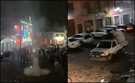 Captan momento en que un cohete explota sobre patrulla en Naolinco, Veracruz