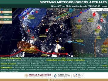 Tormenta tropical "José" y depresión "Gert" llegan tras paso de "Idalia"