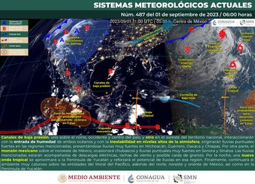 Tormenta tropical "José" y depresión "Gert" llegan tras paso de "Idalia"