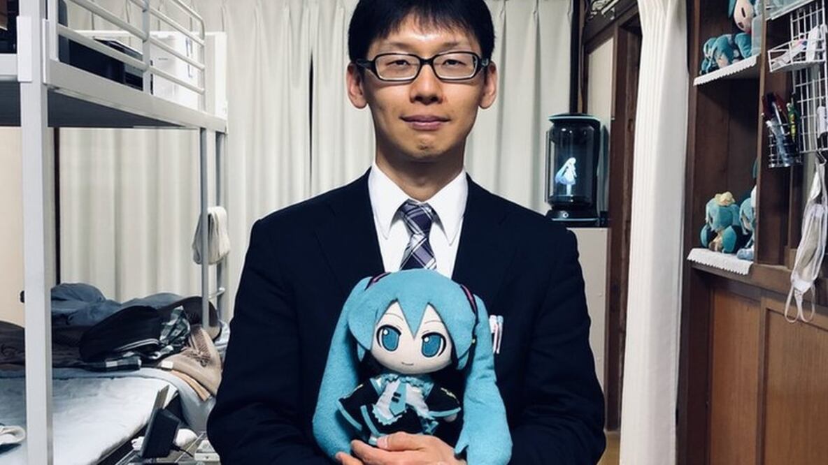 Akihiko Kondo se casó con Hatsune Miku, un holograma (Foto: Francisco Jiménez De la Fuente)