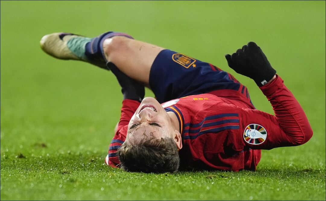Gavi se lesionó en el partido de la Selección de España - Foto: AP