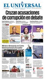 Portada impresa del 08 de abril del 2024