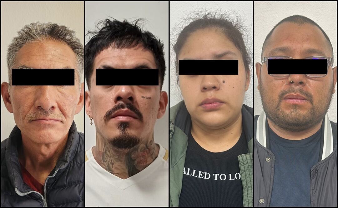 Fueron detenidos tres hombres y una mujer, y se aseguraron 185 dosis de una sustancia similar a la cocaína y 11 envoltorios con una hierba verde y seca parecida a la marihuana. Foto: Especial