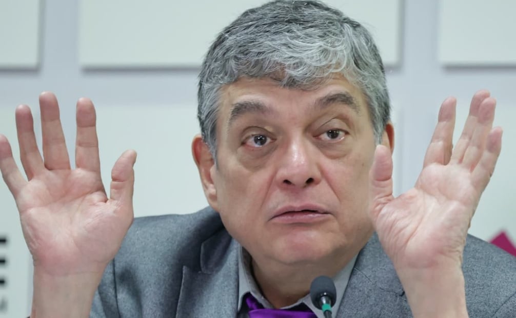 Conferencia de prensa con el consejero Uuc-Kib Espadas Anxina, en la sala de prensa del INE este martes 20 de enero de 2026. Foto: Fernanda Rojas/ EL UNIVERSAL