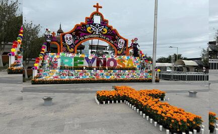 Instalan monumental altar de Día de Muertos en Miguel Hidalgo, Reynosa