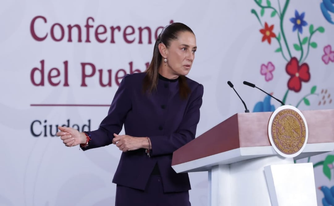 La mañanera del pueblo encabezada por la presidenta Claudia Sheinbaum Pardo, en el Salón Tesorería de Palacio Nacional el 18 de mayo de 2026. Foto: Fernanda Rojas/ EL UNIVERSAL