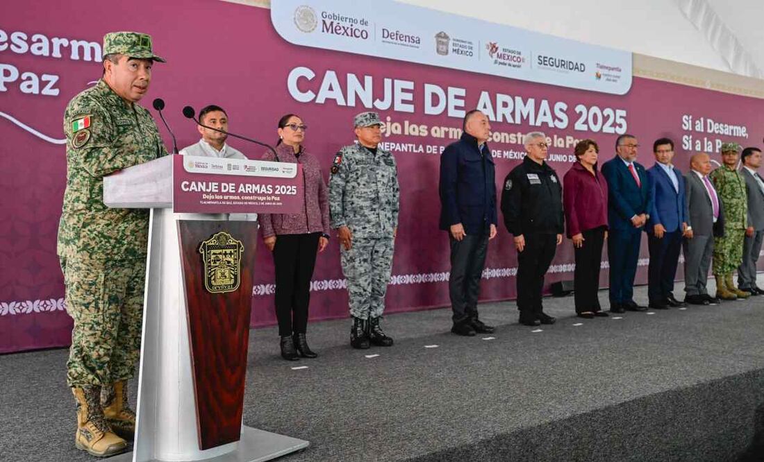 Canje de armas 2025 en el Edomex / Foto: Especial