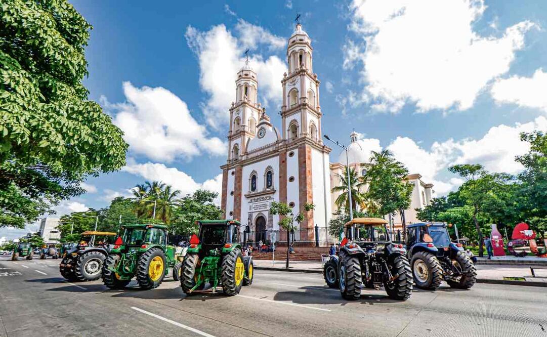 En las últimas semanas los productores de maíz en Sinaloa se han manifestado para conseguir un precio de garantía de 7 mil pesos por tonelada, que no lograron. Foto: José Betanzos Zárate / CUARTOSCURO