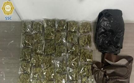 Policías detienen a dos menores de edad por portación de arma de fuego y droga en la alcaldía Cuajimalpa