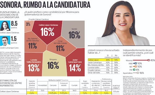 Celida López aventaja en la contienda interna de Morena