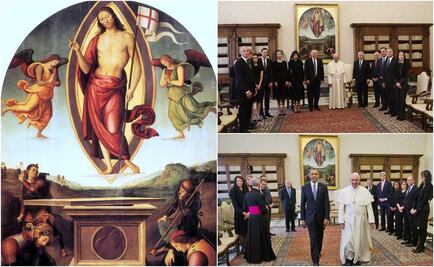 El cuadro que siempre aparece en las fotos del Papa