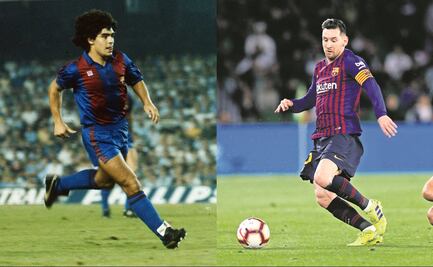 Las jugadas más parecidas de Lionel Messi y Diego Maradona