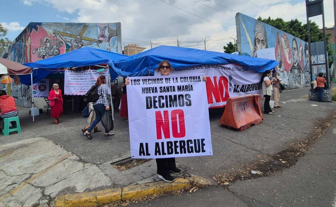 Suspenden la creación del albergue para migrantes en Azcapotzalco (27/03/2025). Foto: Especial