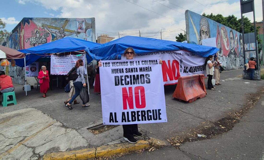 Suspenden temporalmente construcción de albergue para migrantes en Azcapotzalco (27/03/2025). Foto: Especial