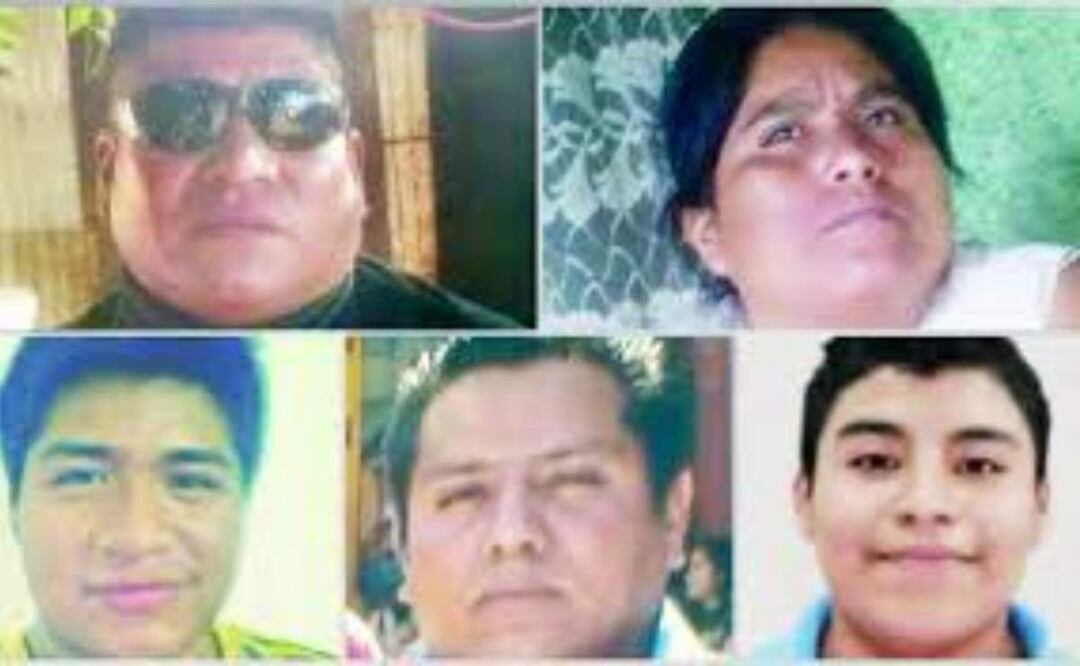 Las 5 víctimas fueron detenidas y posteriormente se reportó su desaparición, tiempo después fueron halladas sin vida en Oaxaca (29/04/2025). Foto: Especial