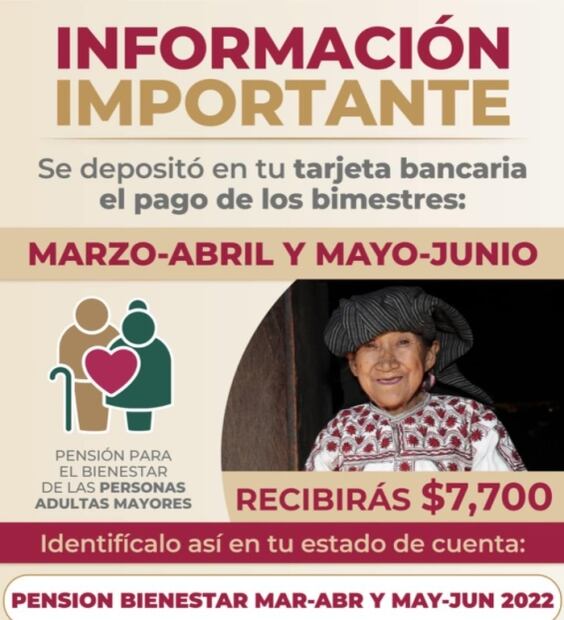 Pensiones de Bienestar. Este es el monto que hoy depositan