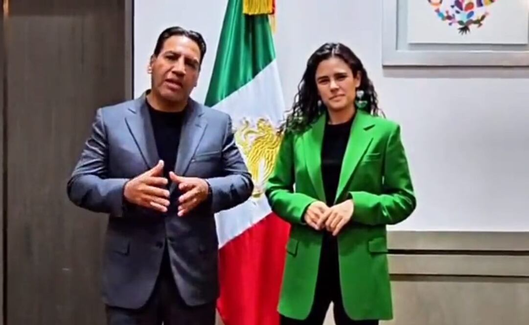 Secretaria de Gobernación Luisa María Alcalde se reúne con Coordinador parlamentario de Morena Eduardo Ramírez Aguilar sobre siguiente periodo legislativo. Foto: Twitter @ramirezlalo_