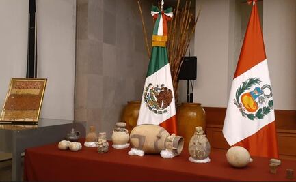 México regresa un lote de bienes culturales a Perú