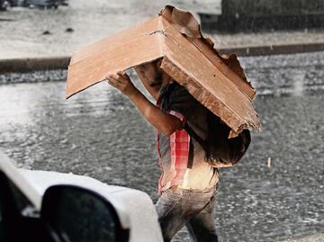 ¡El cielo se cae! Reportan lluvia en 7 alcaldías de la CDMX