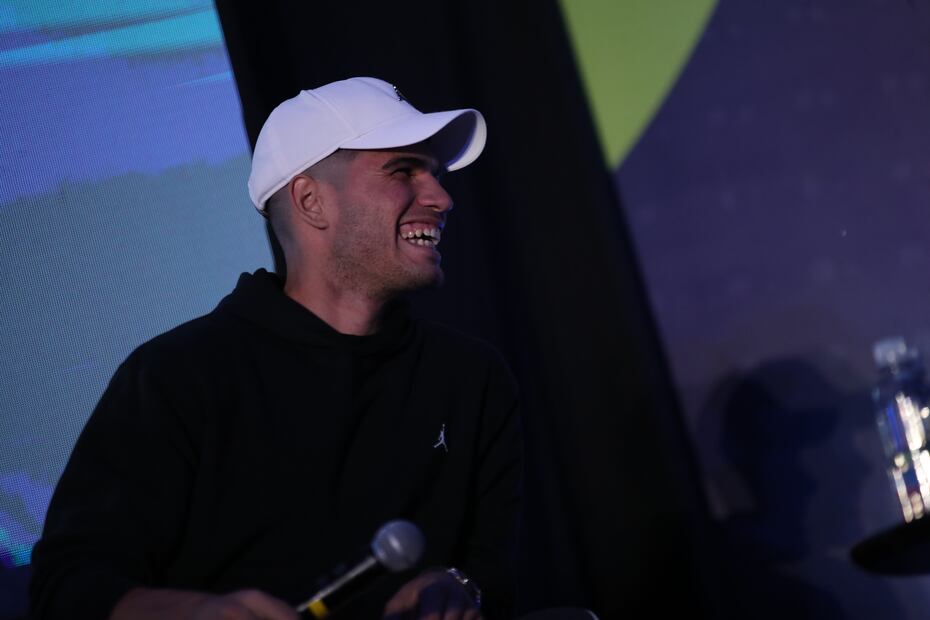 Carlos Alcaraz en conferencia de prensa - Foto: Germán Espinosa