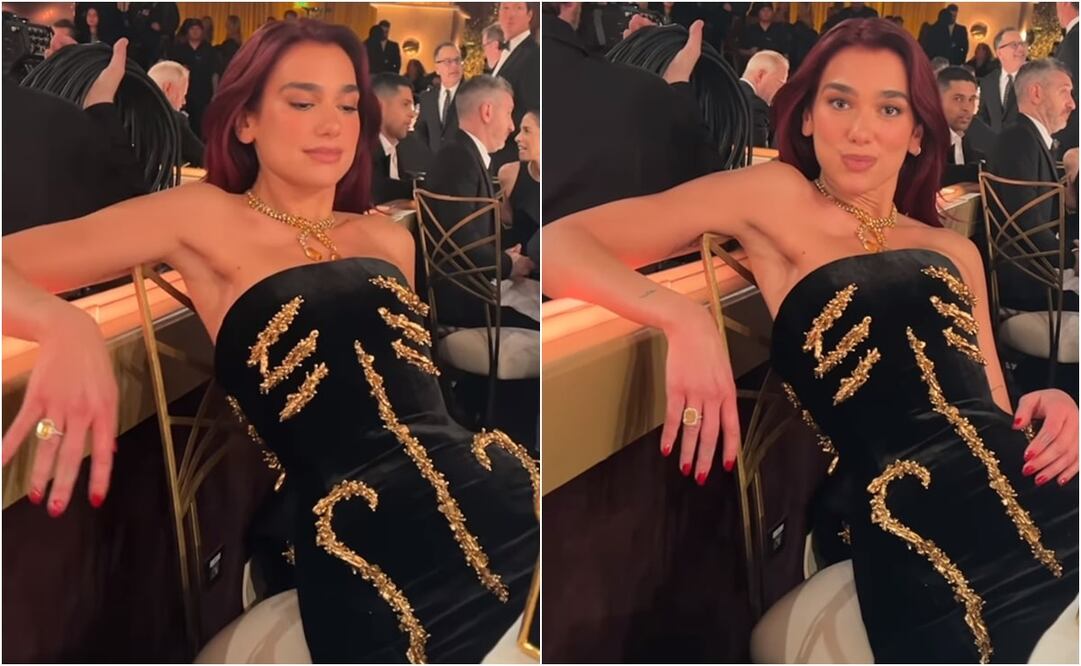 La cantante bromeó con el momento. Foto: Instagram. @dualipa