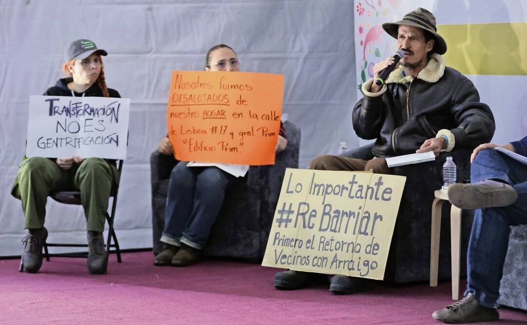 Durante el foro, vecinos contaron sus experiencias de desalojo a raíz de la gentrificación. Foto: Fernanda Rojas / EL UNIVERSAL