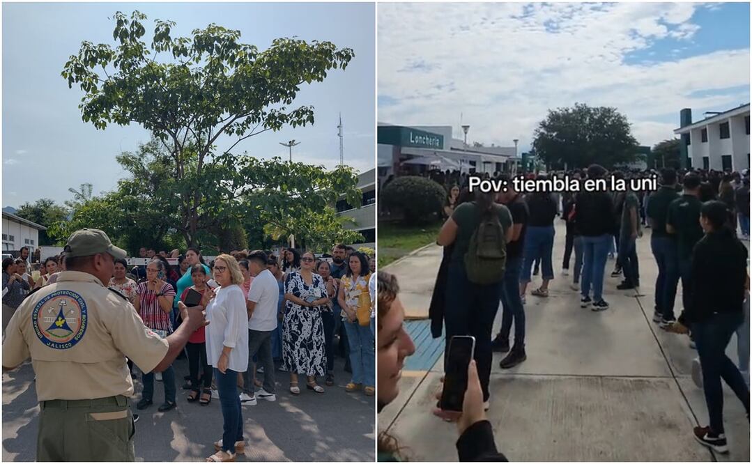 Terremoto en Guerrero y Jalisco. Fotos: Tomadas de Twitter @PCJalisco y TikTok @_emmanuel.2