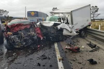 5 muertos deja accidente múltiple en la carretera México-Tuxpan a la altura de Tulancingo