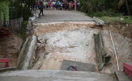 Un herido tras caer puente en Guatemala por efectos de Earl