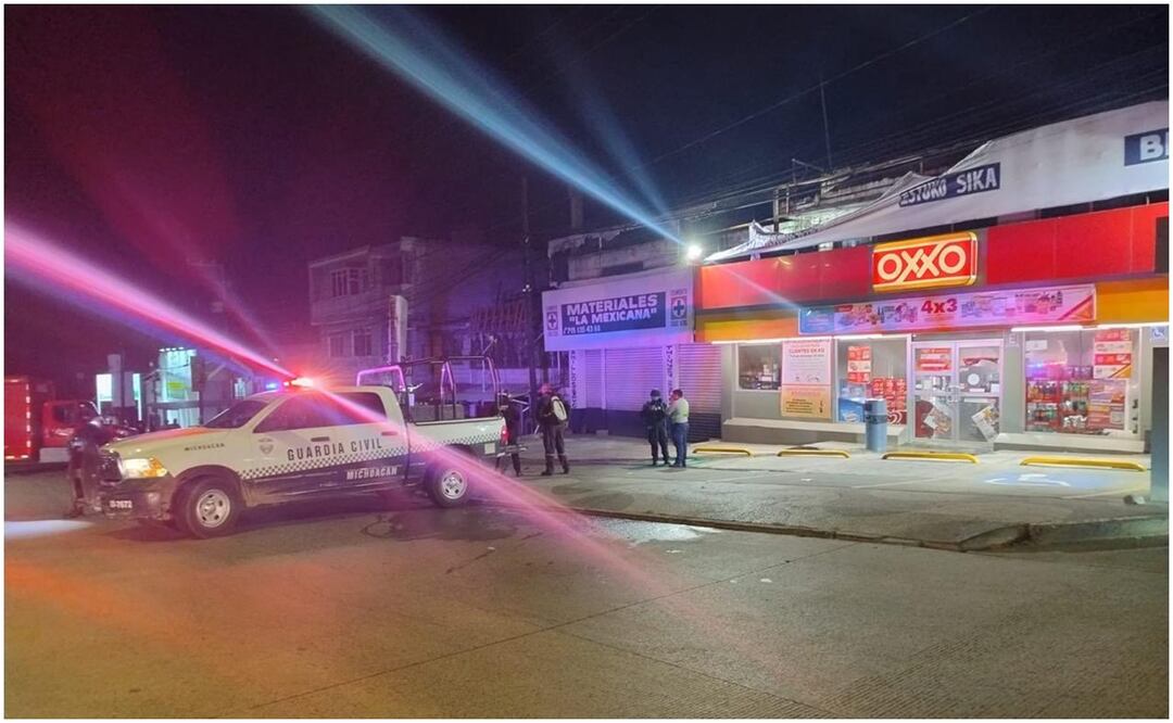 La violencia en Zitácuaro, Michoacán 19 de enero. Foto: X (@SSeguridad_Mich)