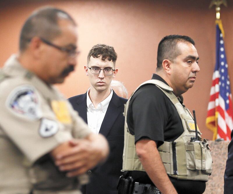 Proceso. Patrick Crusius, durante una audiencia el pasado 10 de octubre en El Paso, Texas. Foto: BRIANA SÁNCHEZ. AP