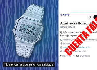 ¡Cuidado con lo que compartes! Estas cuentas de Casio son falsas