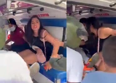 Pese a ser atropellado, mujer enfurece por que su novio se niega a darle la contraseña de su celular