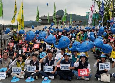 Jefe del OIEA visita Seúl, en medio de protestas por vertidos de agua tratada de Fukushima