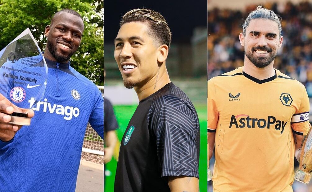 Koulibaly, Roberto Firmino y Rubén Neves. Fuente: Producción El Universal
