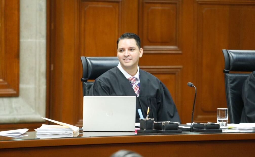 El ministro Arístides Guerrero se integró de forma presencial al pleno de la Suprema Corte de Justicia de la Nación este martes 14 de octubre de 2025. Foto: Especial