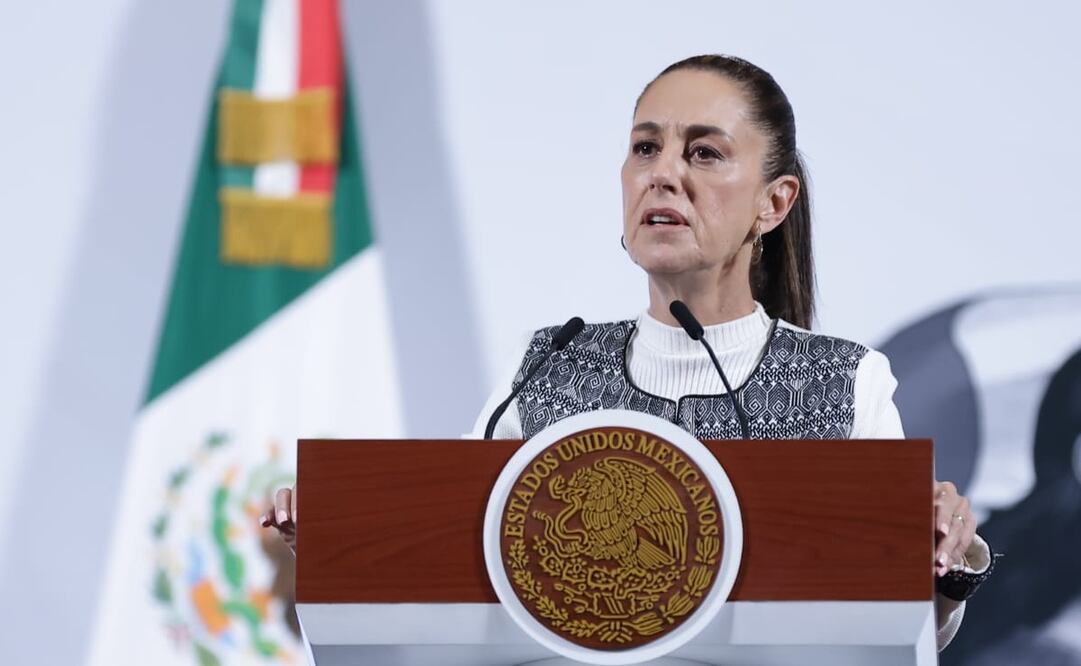 Claudia Sheinbaum en su conferencia del 14 de marzo de 2025. Foto: Fernanda Rojas/EL UNIVERSAL