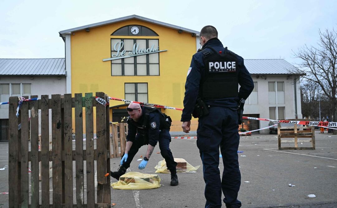 Ataque en Mulhouse en Francia. Foto: AFP