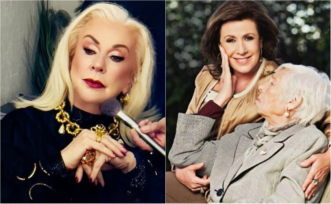 Laura Zapata y su abuelita, doña Eva Mange.
Fotos: Instagram, vía @laurazapataoficial