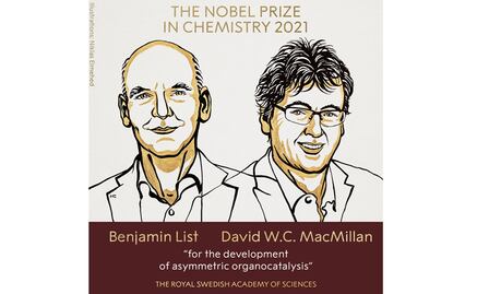 Otorgan Nobel de Química 2021 a científicos por una técnica para construir moléculas