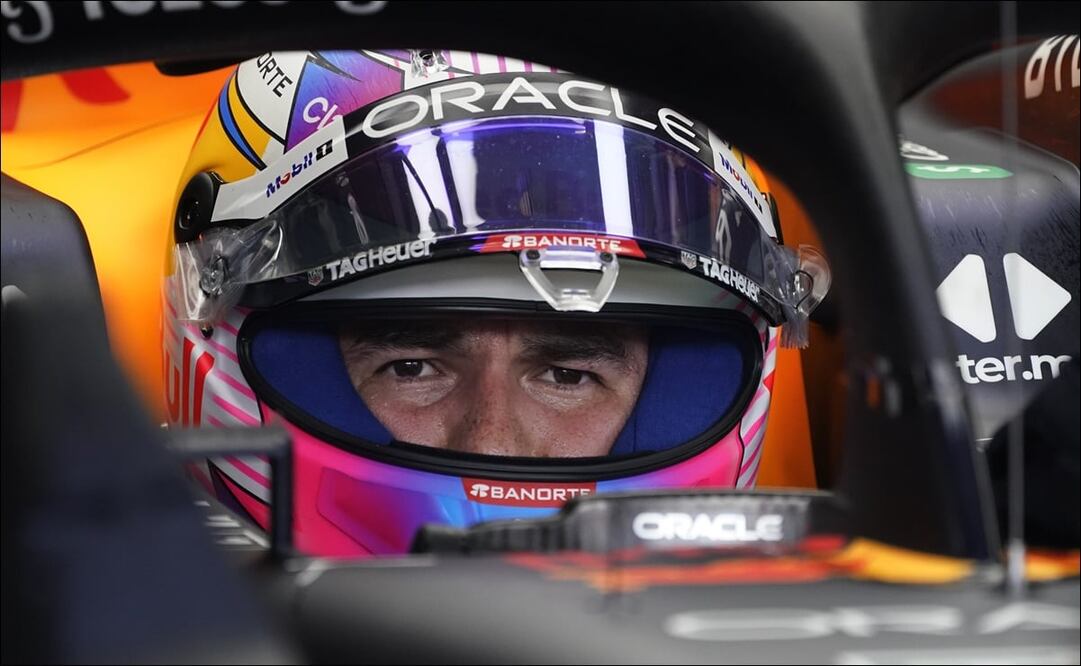 CHECO PÉREZ TUVO UNA BUENA SESIÓN EN LAS PRIMERAS PRÁCTICAS DEL GP DE MIAMI - FOTO: AP