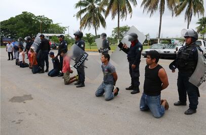 Enfrentamiento en Tabasco deja seis lesionados y nueve detenidos