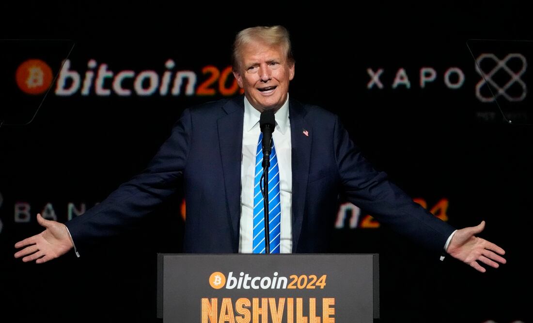 La apuesta de Donald Trump por las criptomonedas supone un gran cambio respecto a sus críticas cuando era presidente y coincide con los apoyos recibidos por su campaña electoral de defensores del criptouniverso, como Elon Musk. Foto: AP/Archivo