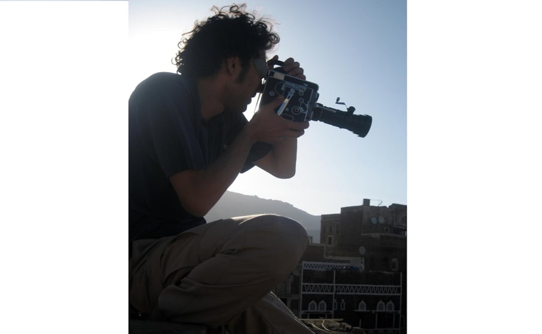 Waël Nourredine filming in Yemen. 