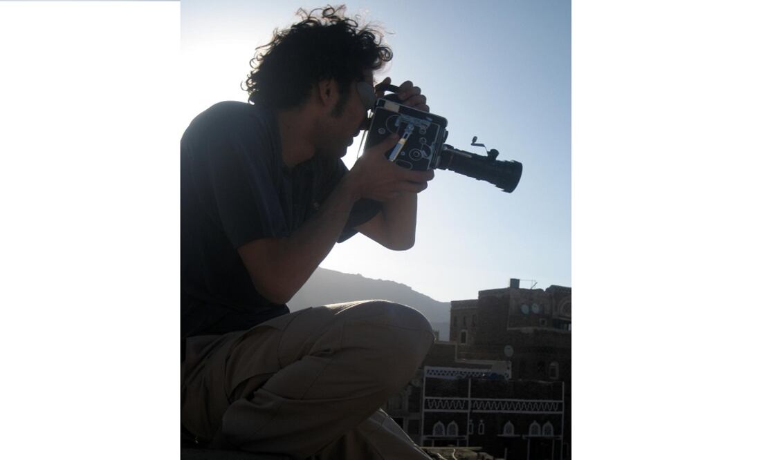Waël Nourredine filming in Yemen.